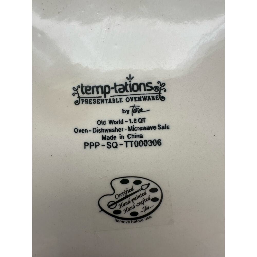 Temptations Old World Cranberry" cookie jar 1.8 Qt - Picture 3 of 4